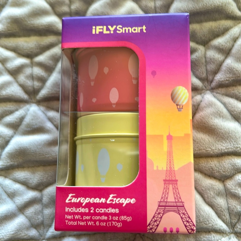 Little Candles…Big Scents European Escape inspired candles 3 oz each set of 2